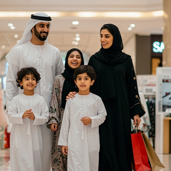Mall directory & shopping guide with shop names & telephone numbers